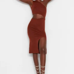 Trendyol Collection Kleid - Braun - Bodycon Damen Kleider 363101188 -Deutschland Lady Echt Verkaufs-Shop 4 org zoom 251