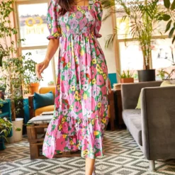 Olalook Kleid - Mehrfarbig - A-Linie Damen Kleider 303269792 -Deutschland Lady Echt Verkaufs-Shop 4 org zoom 265