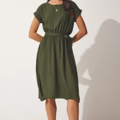 Happiness İstanbul Kleid - Khaki - A-Linie Damen Kleider 732711435 -Deutschland Lady Echt Verkaufs-Shop 4 org zoom 276