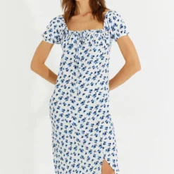 Cool & Sexy Kleid - Blau - Wickelschnitt Damen Kleider 742990376 -Deutschland Lady Echt Verkaufs-Shop 4 org zoom 287