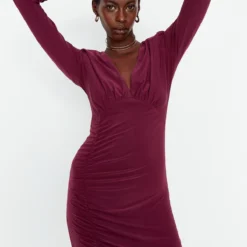 Trendyol Collection Kleid - Lila - Bodycon Damen Kleider 289800028 -Deutschland Lady Echt Verkaufs-Shop 4 org zoom 293