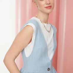 Trendyol Collection Kleid - Blau - Gilet -Deutschland Lady Echt Verkaufs-Shop 4 org zoom 296