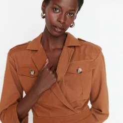 Trendyol Collection Kleid - Braun - Basic -Deutschland Lady Echt Verkaufs-Shop 4 org zoom 304