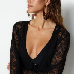 Trendyol Collection Kleid - Schwarz - Bodycon Damen Kleider 388673759 -Deutschland Lady Echt Verkaufs-Shop 4 org zoom 320