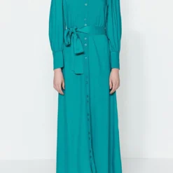 TRENDYOL MODEST Kleid - Grün - Blusenkleid Damen Kleider 411874715 -Deutschland Lady Echt Verkaufs-Shop 4 org zoom 323