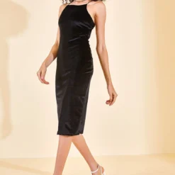 XHAN Kleid - Schwarz - A-Linie Damen Kleider 222363154 -Deutschland Lady Echt Verkaufs-Shop 4 org zoom 324