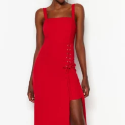 Trendyol Collection Kleid - Rot - Bodycon Damen Kleider 237722144 -Deutschland Lady Echt Verkaufs-Shop 4 org zoom 345
