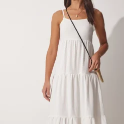 Happiness İstanbul Kleid - Weiß - Smock-Kleid Damen Kleider 698366563 -Deutschland Lady Echt Verkaufs-Shop 4 org zoom 35