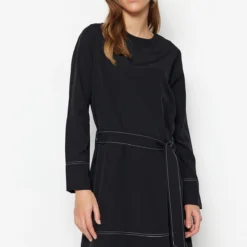 TRENDYOL MODEST Kleid - Schwarz - A-Linie Damen Kleider 444578656 -Deutschland Lady Echt Verkaufs-Shop 4 org zoom 351
