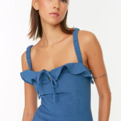 Trendyol Collection Kleid - Dunkelblau - Skater Damen Kleider 238941243 -Deutschland Lady Echt Verkaufs-Shop 4 org zoom 355