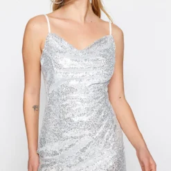 Trendyol Collection Kleid - Silberfarben - Wickelschnitt Damen Kleider 444142186 7 Trendyol Collection Kleid - Silberfarben - Wickelschnitt Damen Kleider 444142186 -Deutschland Lady Echt Verkaufs-Shop 4 org zoom 365