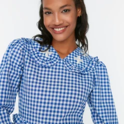 TRENDYOL MODEST Kleid - Blau - Skater Damen Kleider 219545143 -Deutschland Lady Echt Verkaufs-Shop 4 org zoom 378