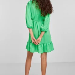 Y.A.S. Kleid - Grün - Gerüschter Saum Damen Kleider 669845755 -Deutschland Lady Echt Verkaufs-Shop 4 org zoom 394