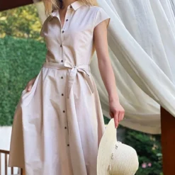 Trend Alaçatı Stili Kleid - Beige - Blusenkleid Damen Kleider 315498882 -Deutschland Lady Echt Verkaufs-Shop 4 org zoom 396