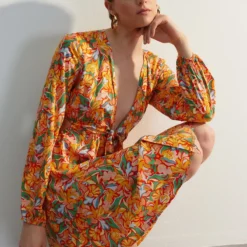 Trendyol Collection Kleid - Orange - Skater Damen Kleider 464929249 -Deutschland Lady Echt Verkaufs-Shop 4 org zoom 411