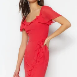 Trendyol Collection Kleid - Rosa - A-Linie -Deutschland Lady Echt Verkaufs-Shop 4 org zoom 413