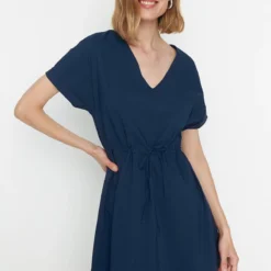 Trendyol Collection Kleid - Dunkelblau - Skater -Deutschland Lady Echt Verkaufs-Shop 4 org zoom 419