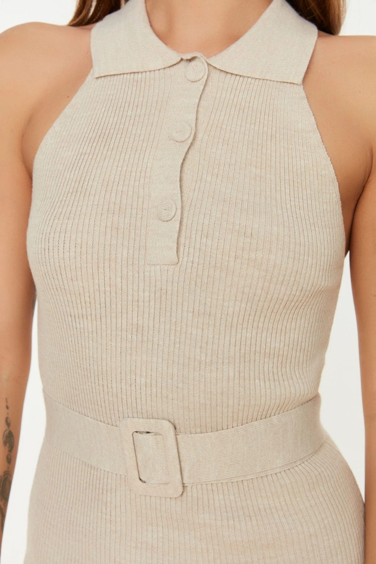 Trendyol Collection Kleid - Beige - Bodycon Damen Kleider 192639421 5 Trendyol Collection Kleid - Beige - Bodycon Damen Kleider 192639421 – Bild 3