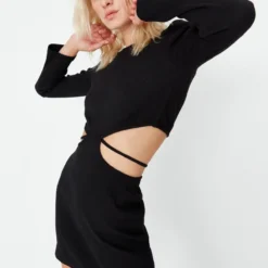 Trendyol Collection Kleid - Schwarz - Bodycon Damen Kleider 295010235 -Deutschland Lady Echt Verkaufs-Shop 4 org zoom 74