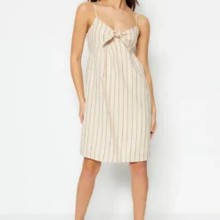 Trendyol Collection Kleid - Ecru - Shift Damen Kleider 635513597 -Deutschland Lady Echt Verkaufs-Shop 4 org zoom 86