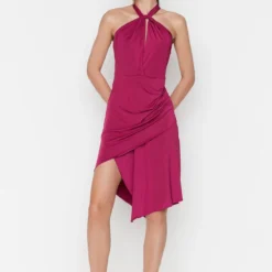 Trendyol Collection Kleid - Lila - Wickelschnitt Damen Kleider 190180724 -Deutschland Lady Echt Verkaufs-Shop 4 org zoom 87