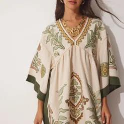 Happiness İstanbul Kleid - Beige - A-Linie Damen Kleider 732711782 -Deutschland Lady Echt Verkaufs-Shop 4 org zoom 90