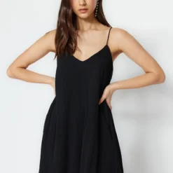 Trendyol Collection Kleid - Schwarz - Shift Damen Kleider 454738350 -Deutschland Lady Echt Verkaufs-Shop 4 org zoom 91