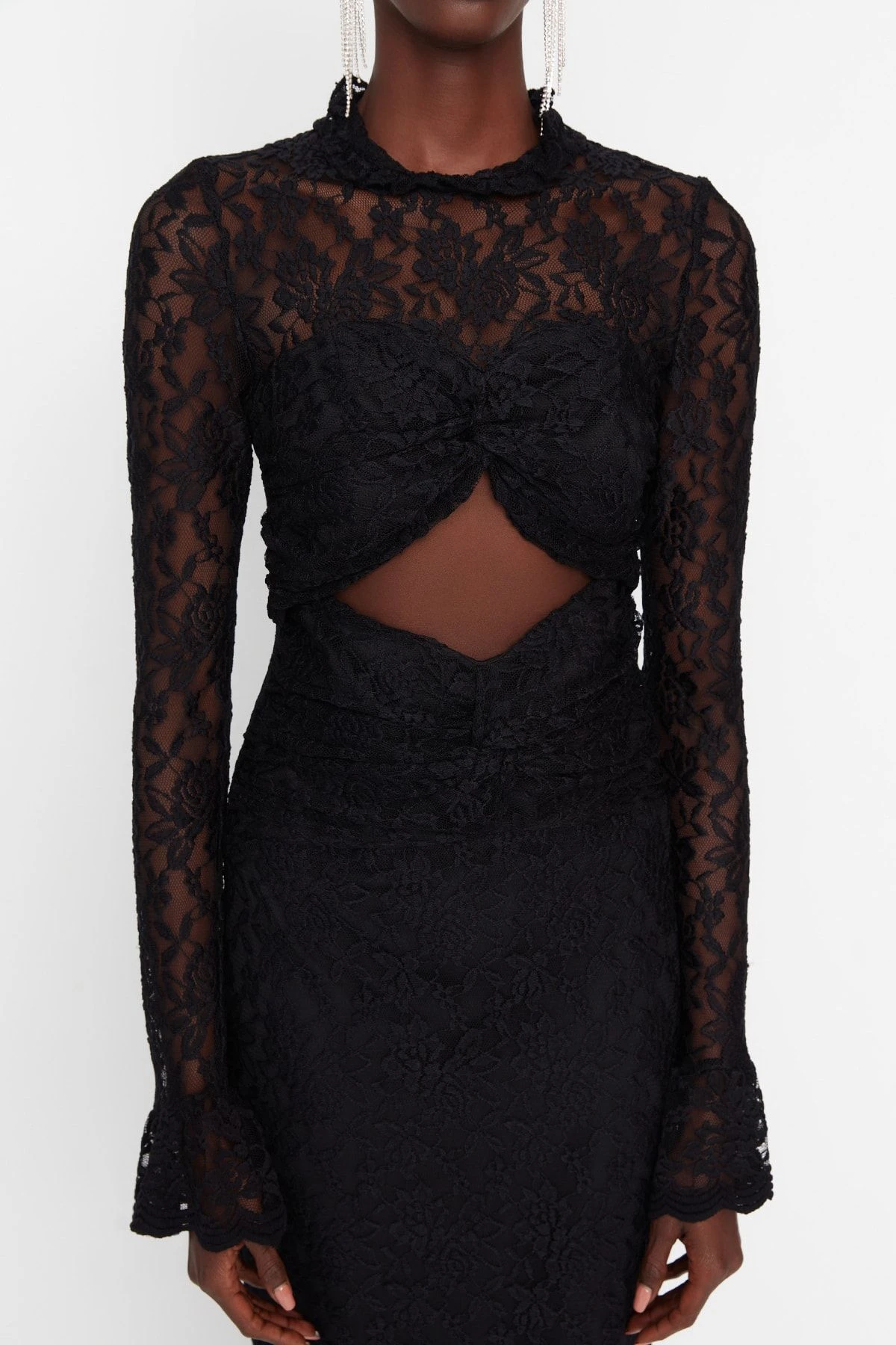 Trendyol Collection Kleid - Schwarz - Skater Damen Kleider 307919755 5 Trendyol Collection Kleid - Schwarz - Skater Damen Kleider 307919755 – Bild 3