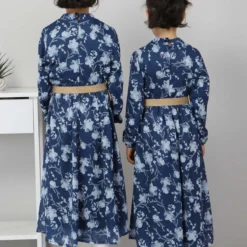 Modamihram Kleid - Dunkelblau - A-Linie Kinder Bekleidung 137158405 -Deutschland Lady Echt Verkaufs-Shop 5 org zoom 55