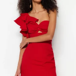 Trendyol Collection Kleid - Rot - Wickelschnitt Damen Kleider 518899305 -Deutschland Lady Echt Verkaufs-Shop 6 org zoom 14