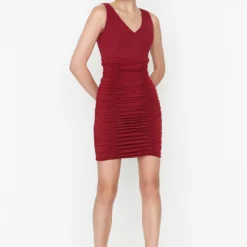 Trendyol Collection Kleid - Bordeaux - Bodycon Damen Kleider 266410552 -Deutschland Lady Echt Verkaufs-Shop 6 org zoom 15