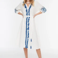 Trendyol Collection Kleid - Weiß - Shift Damen Kleider 106338835 -Deutschland Lady Echt Verkaufs-Shop 6 org zoom 19