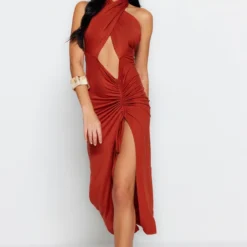 Trendyol Collection Kleid - Braun - Smock-Kleid Damen Kleider 467888081 -Deutschland Lady Echt Verkaufs-Shop 7 org zoom 1