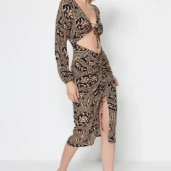 Trendyol Collection Kleid - Mehrfarbig - Smock-Kleid Damen Kleider 378358623 -Deutschland Lady Echt Verkaufs-Shop 7 org zoom