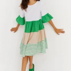 Cool & Sexy Kleid - Grün - Smock-Kleid Damen Kleider 311503151 -Deutschland Lady Echt Verkaufs-Shop 89 org zoom