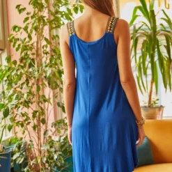 Olalook Kleid - Dunkelblau - Asymmetrisch Damen Kleider 6897956 -Deutschland Lady Echt Verkaufs-Shop 8 org zoom 2